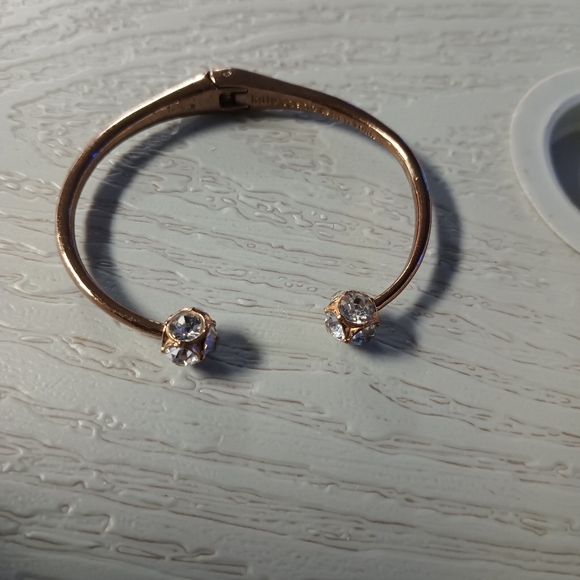 KATE SPADE "LADY MARMALADE" ROSE GOLD OPEN CUFF BANGLE BRACELET - Picture 4 of 5